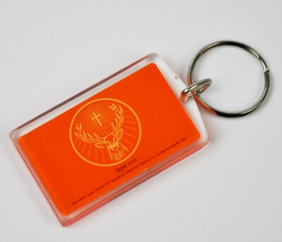 Jägermeister USA Acryl Schlüsselanhänger orange