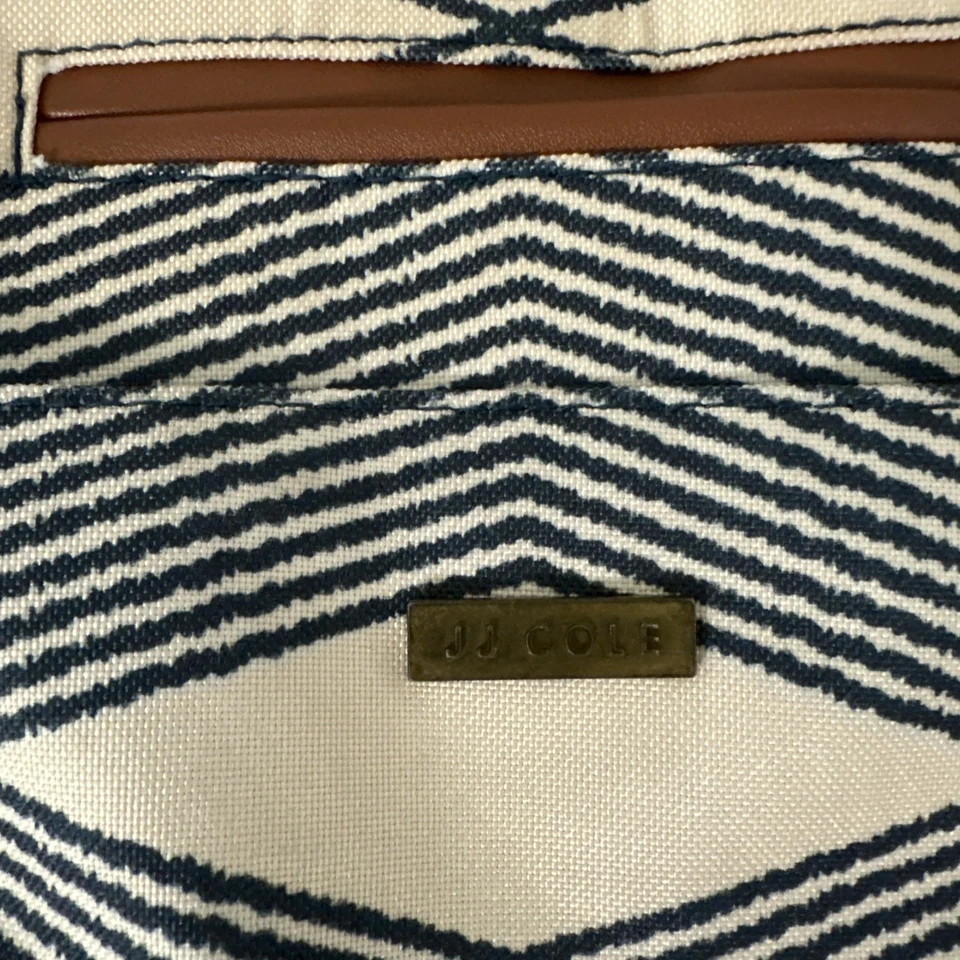 Bolsa de Pañales Jj Cole Bucket Tote Azul Marino Cordel con Correa y Almohadilla para Pañales Bolsa de Lona Foto 3 de 4