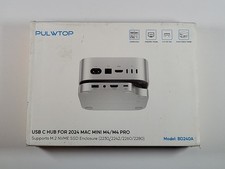 New PULWTOP BD240A USB-C Port Hub Docking Station Stand for Mac Mini M4 PRO Box