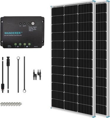 Renogy 200W 12V Solar Kit 100Wx2 PWM Controller RV