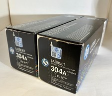 HP 304A Black Dual Pack CC530A Genuine Toner for LaserJet CP2025 CM2320 NEW