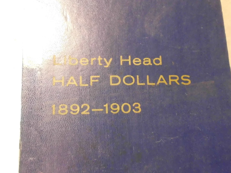 ВИНТАЖНЫЙ СВОБОДА ГОЛОВА ПОЛОВИНА ДОЛЛАРОВ 1892 - 1903 ~ MEGHRIG АЛЬБОМ - Изображение 2 из 4
