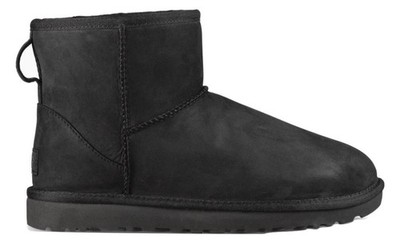 UGG CLASSIC MINI LEATHER BLACK GR. 37 ORIGINAL WASSERABWEISEND MONTONE 1016558