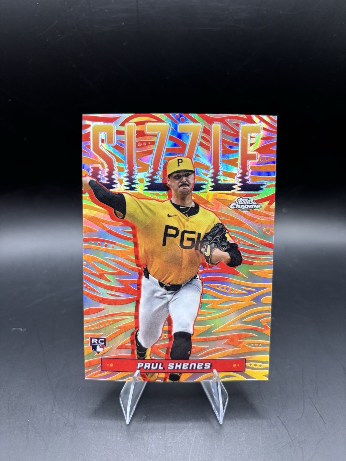 Paul Skenes 2024 Topps Chrome Update Series Sizzle Rookie RC #SIZ-1 Pirates