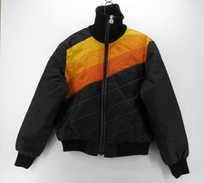 VGT Ski Doo Bombardier Jacket Women 14 Black Bomber Coat Ski Snowmobile Puffer