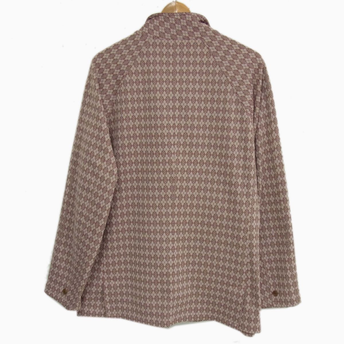 Needles STUDIOUS Jacquard Raglan Jacket Pink Beig… - image 2