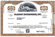 Playboy Enterprises Inc., 1976 (1 Share) - die legend&auml;re Bunny Aktie, braun
