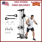 Wall Mount Cable Machine LAT Pulldown Machines with 19 Positions Dual Pulley