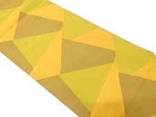 7629803: JAPANESE KIMONO JAPANESE FUKURO OBI / WOVEN GEOMETRIC