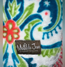 NWT Women Girls Matilda Jane Plush Cora Paisley HTF Blanket NEW 58" x 58" NIB