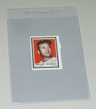 1962 TOPPS BASEBALL STAMPS - MICKEY MANTLE NEW YORK YANKEES MCCANNENTERPRISES