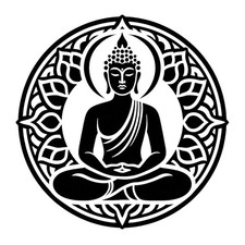 Buddha Mandala Vinyl Decal Sticker window car campervan Meditation Yoga Transfer