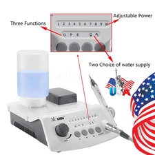 Veterinary Dental piezo Scaler With LED. Veterinary Ultrasound Scaler + Bottle