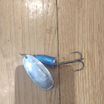 Blue Fox Super Vibrax Blue Silver Spinner Fishing Lure Metal Treble Hook