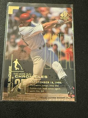 1999 SP Authentic - Home Run Chronicles Mark McGwire HR64