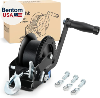 Boat Trailer Winch 1200 Lbs Hand Crank Winch Heavy Duty Boat Winches with 23Ft S