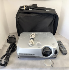 Hitachi CP-X445 Mulitmedia LCD Projector With Case, Cords, Remote. Tested Works