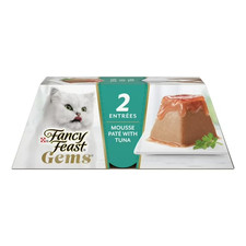  8 pack Purina Fancy Feast Gems Wet Cat Food Mousse Pate with Tuna and Halo of