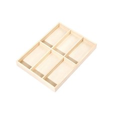 Multi-Compartment Eyewear Tray Thickened Board Wooden Sunglasses Tray Ideal Gift