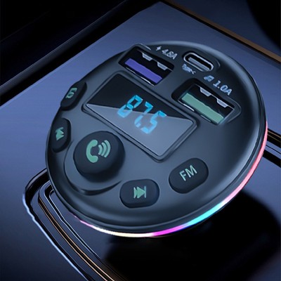 Überladeschutz FM Transmitter Car Kit MP3 Modulator Player Freisprecheinrichtun