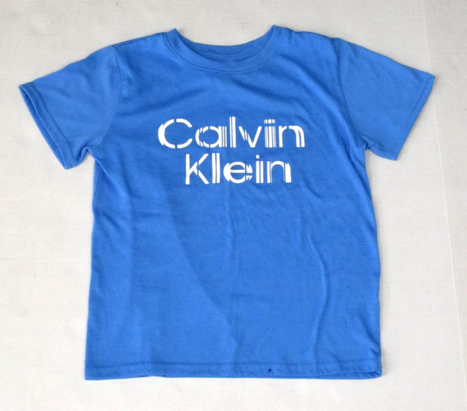 Conjunto Camisa y Pantalones Cortos Pijama Calvin Klein Talla Juvenil S 2023 Azul Cielo Gris Logotipos Foto 3 de 4