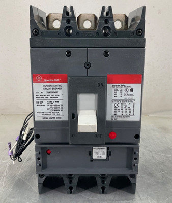 G.E. SGLA36AT0400 CIRCUIT BREAKER 600V 3P SRPG400A350 350 A PLUG SAST3 24VAC