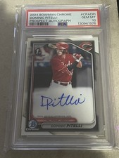 2024 Bowman Chrome Dominic Pitelli 1st Auto (RC) #CPA-DPI Reds PSA 10