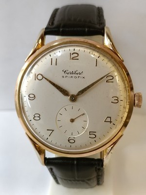 CORTEBERT SPIROFIX JUMBO SUB-SECOND WINDING SWISS MEN'S WORKING CONDITION