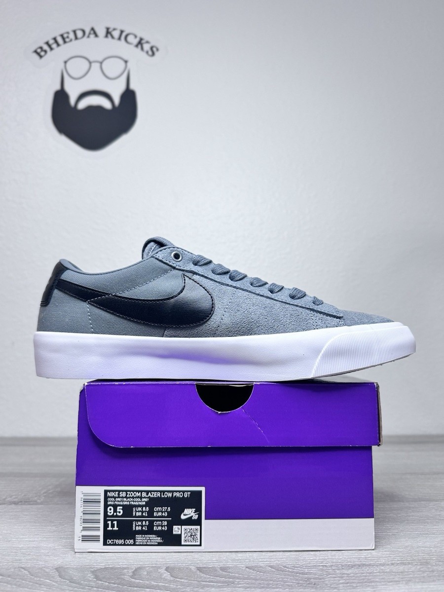Size 9.5 - Nike SB Zoom Blazer Low Pro GT Cool Grey Shoes (DC7695