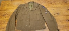 True VTG WW2 Era 1940s US Army Field IKE Decorated Cropped Jacket Size 36 S