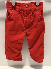 VTG OshKosh B  Gosh Corduroy Red Pants Size 9 Months