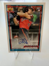 2026 Topps Series 1 Auto 1991 Will Robertson #91A-ROB White Sox RC ON CARD AUTO