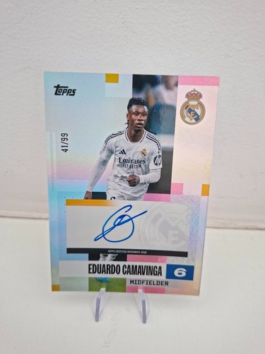 2024-25 Topps Team Set Real Madrid Eduardo Camavinga Auto /99