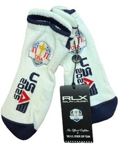 RLX Ralph Lauren Mens USA Ryder Cup 2025 Golf Socks White Navy Sz 10 13 NWT