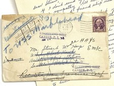 c. 1938 *USN Cavite P.I. ASIATIC FLEET STN Triple Vessel FPO* CONUS Letter