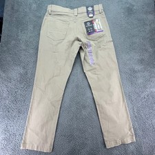 Weatherproof Utility Pants Men's 34W x 32L Tan Straight Leg Stretc Zip Pocketr