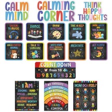 Calming Corner Bulletin Board Decorations Set for Classroom Back to