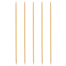 5Pcs 3mm Aluminum Double Pointed Knitting Needle, 7.87 Inches Length, Champagne