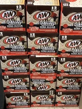 Limited Edition A&W Ice Cream Sundae Zero Sugar Soda Pop, 12 fl oz, 12 Pack Cans