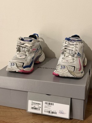 Balenciaga Runner Sneaker White Size 37 US 7. Brand New with Box and Dust Bag