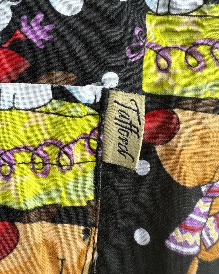 Tafford Scrub Top Christmas Santa Women’s Plus Size 2X Short Sleeve - Image 3 of 3