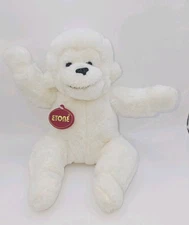 Vintage Etone White Monkey Gorilla Plush Stuffed Animal 1986 10"