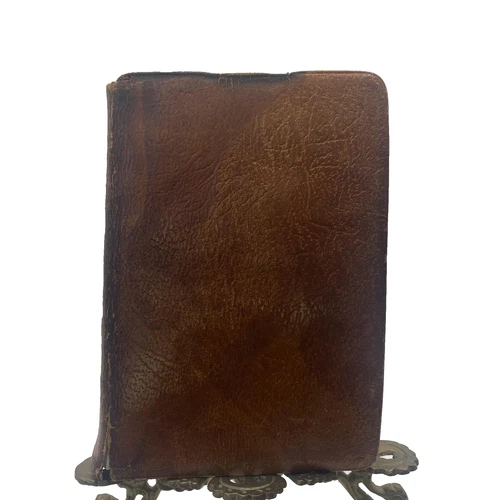 Vintage Cambridge Holy Bible KJV Red Letter Concordance Brown Leather Inscribed