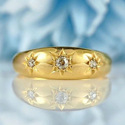 Star Dome Men's Engagement Ring 14K Yellow Gold Plated 2.2 Ct Created Diamond - image 1 of 4