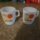 McDonald's Milk Glass Vintage Coffee Mug Good Morning Anchor Hocking Fire King