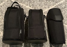 Canon Lens Case Lot of 3 LZ1328 W/Strap, LZ1326 B , No Model Very Nice