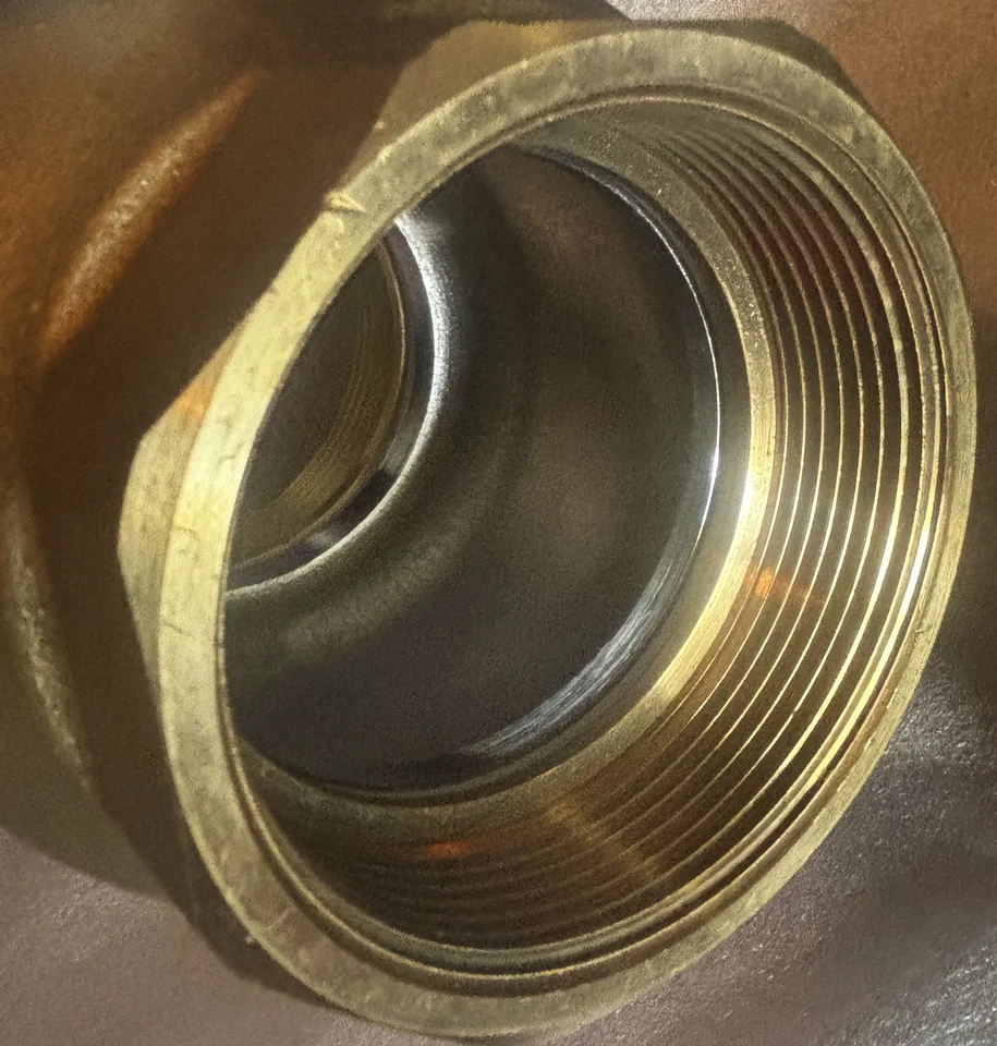 STAUFF USA 3"Fem. N.P.T. Full Port Brass Ball Valve 600 WOG With Locking Handle - Image 3 of 4