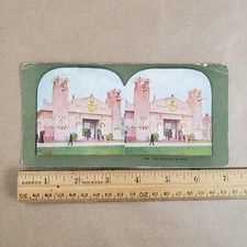 Vintage Stereoview The Austrian Building 1904 St. Louis World's Fair