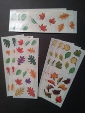 Creative Memories  Lot of Ten Studio Stickers  2" x 5"  Leaves