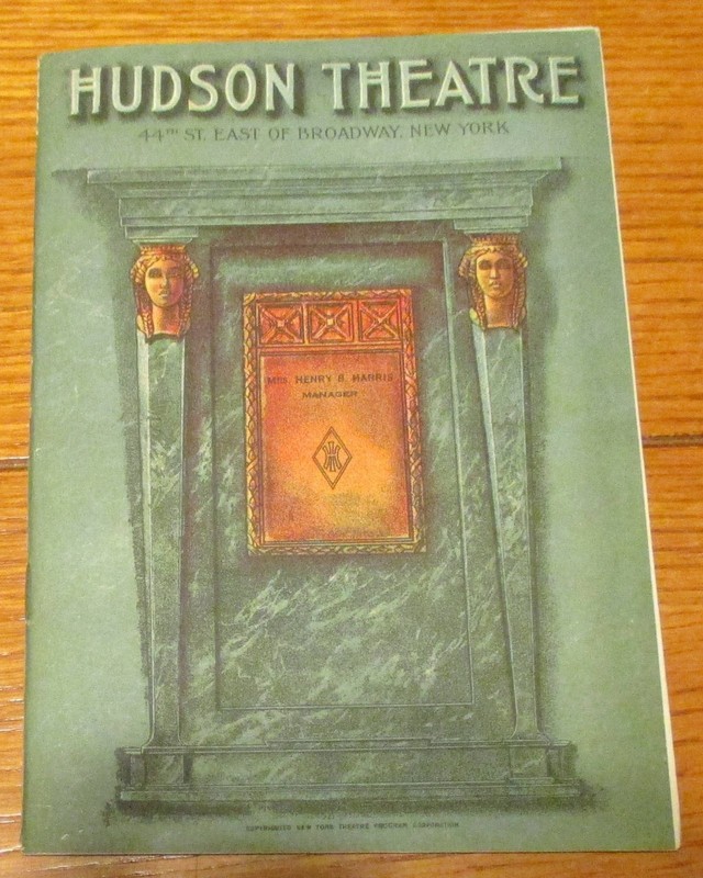1927 Broadway Playbill  The Plough and the Stars Sheila  Richards Hudson Theatre